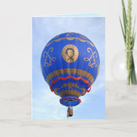 wenskaart voor luchtballon