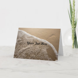 Wenskaart voor oceaan en strand kaart