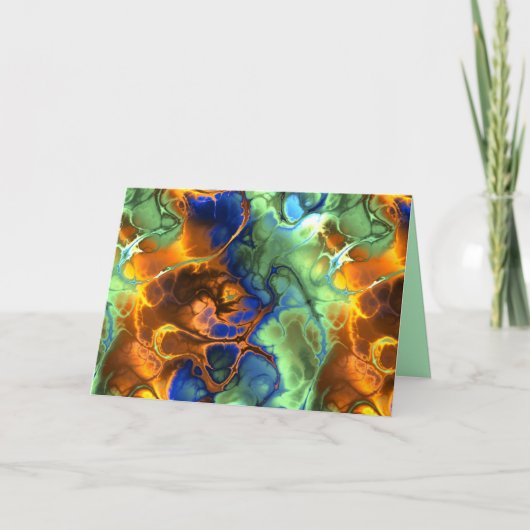 wenskaart voor ruimtefractaal kaart (Voorkant)