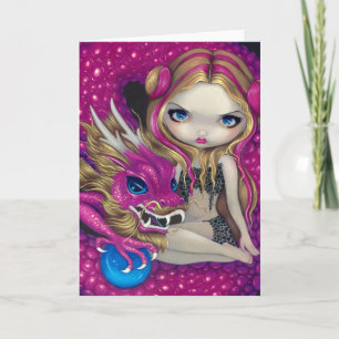 wenskaart voor "Shimmering Pink Dragon" Kaart