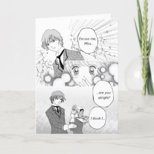 Wenskaart voor shoujo manga fan kaart