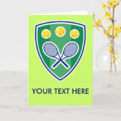 Wenskaart voor tennissers Kaart (Gele Bloem)