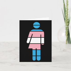 Wenskaart voor transgender persoon kaart