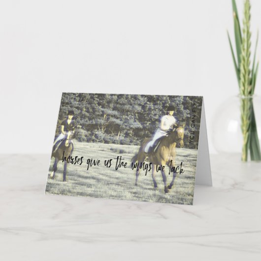 WENSKAART VOOR VELDRENNEN BEDANKKAART (Voorkant)