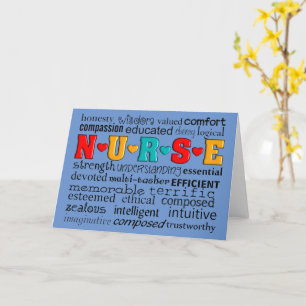 Wenskaart voor verpleegkundigen kaart