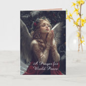 Wenskaart voor Vrede Kaart (Gele Bloem)