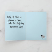 Wenskaart: Vriend Bedankkaart (Binnen)