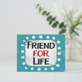 Wenskaart Vriend voor het Leven Kaart (Staand voorkant)