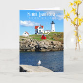 Wenskaart vuurtoren kaart (Gele Bloem)