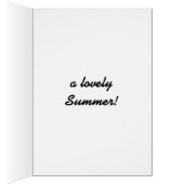 Wenskaart zomermeisje (Binnen (Rechts))