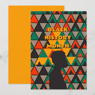 Wenskaart Zwarte geschiedenis Bedankkaart