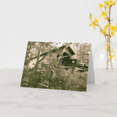 WENSKAARTEN   BEHANDELDE BRUG VERMONT KAART (Gele Bloem)