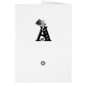 Wenskaarten met gele roze Artdeco-regenboogstrips (Achterkant)