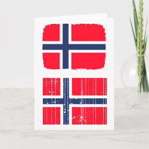 Wenskaarten onder Noorse vlag Kaart