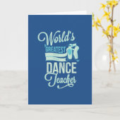 Wenskaarten van de Leraar van de Dans van de Kaart (Gele Bloem)