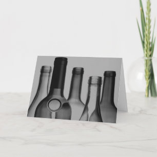 Wenskaarten van wijnflessen kaart