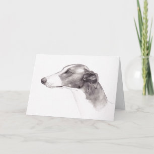 Wenskaarten voor de inkttekening van Greyhound Kaart