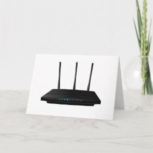 Wenskaarten voor draadloze router kaart