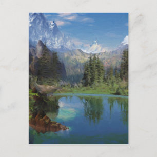 Wenskaarten voor het schilderen van Rocky Mountain Briefkaart