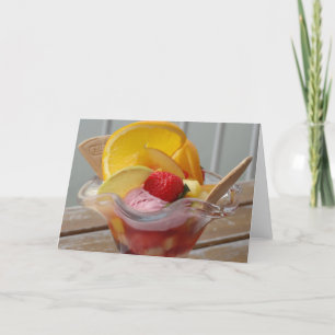 Wenskaarten voor Ice Cream Sundae blanco Kaart