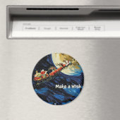 Wensmagneet, klein kerstcadeau magneet (Insitu (Vaatwasser))