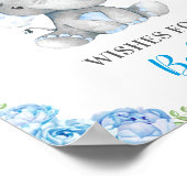 wenst Baby Elephant Baby Boy Shower Sprinkle Poster (Hoek)