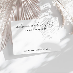 wenst dat de moeder minimalistisch wordt voor het  advieskaart