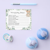 wenst dat het Beer Greenery Shower van mama binnen Flyer (Enkel)