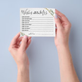 wenst dat mevrouw Greenery Shower spoedig een kaar Flyer (Hand)