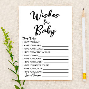 wenst de activiteit van het Baby shower van de Bab Briefpapier