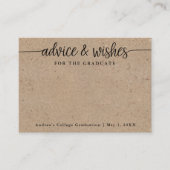 wenst de Afstuderen Kraft Advice-Kaarten Informatiekaartje (Voorkant)