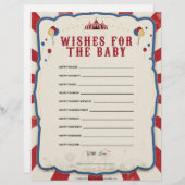 wenst de Baby [Circus Theme] Briefhoofd (Voorkant / Achterkant)