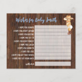 wenst de kleine Cowboy-Baby shower Baby Flyer (Voorkant)