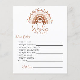 wenst een Baby-kaart, Boho Rainbow Game