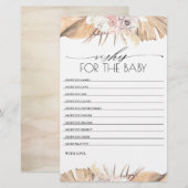 wenst het Baby shower van de Baby (Voorkant / Achterkant)