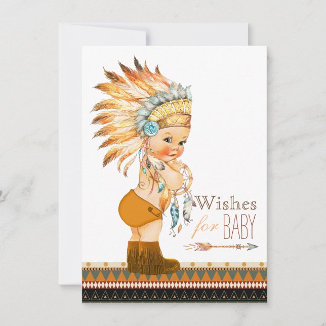 Wenst om Baby Wild en Vrij Baby shower van de Jong (Voorkant)