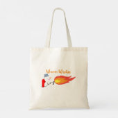 Wenswensen voor kerstfeest tote bag (Achterkant)