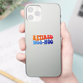 Weo Hoo Groovy Klassieke ronde Sticker (Telefoon)