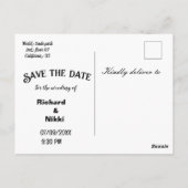 WeProceedings fiançailles invitation designer cart (Dos)