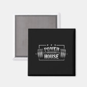 Wer House Gym Motivation Bold Statement Magneet (Voorkant / Achterkant)