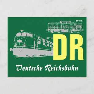 Werbedesign DDR Reichsbahn Briefkaart