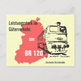 Werbedesign Deutsche Reichsbahn Baureihe 120. Briefkaart