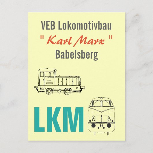 Werbedesign Deutsche Reichsbahn DDR Briefkaart (Voorkant)