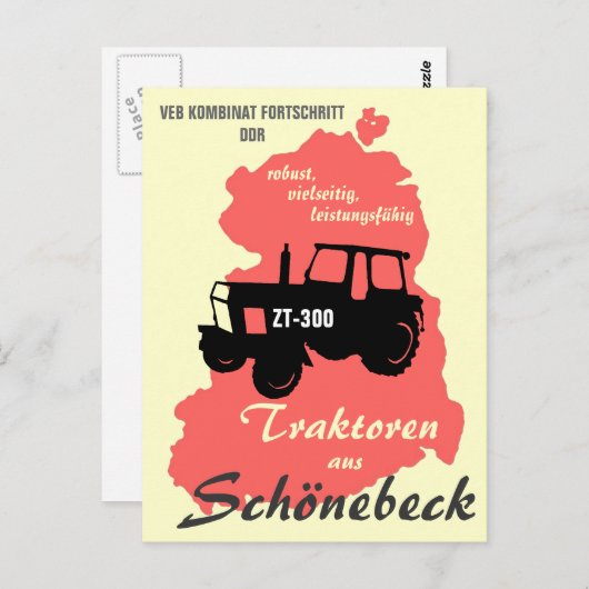 Werbung DDR Kombinat Fortschritt Briefkaart (Voorkant / Achterkant)