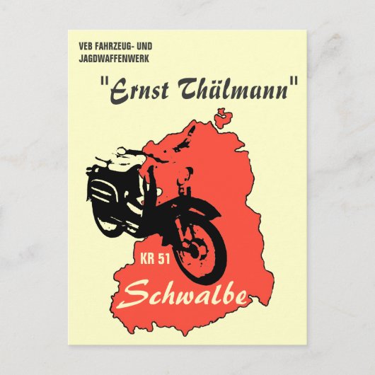 Werbung DDR Mopeds/Roller Briefkaart (Voorkant)