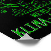 Werde Klimaaktivist Klimaatopwarming Aarde Poster (Hoek)