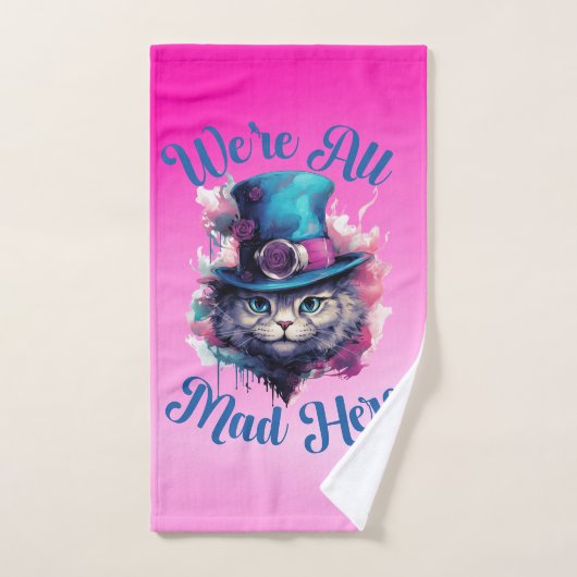 We're All Mad Here - Alice in Wonderland Geïnspire Bad Handdoek (Handdoek)