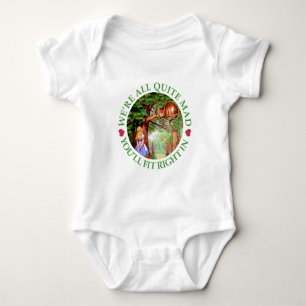We're All Quite Mad, You'll Fit Right In! Romper