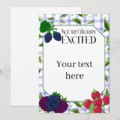 We're "Berry" Excited Kaart (Voorkant / Achterkant)