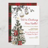 We're Decking New Halls Christmas Tree New Home Kaart (Voorkant / Achterkant)